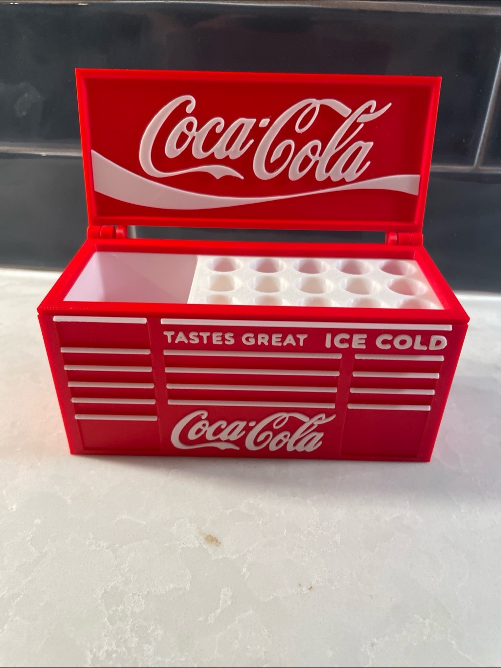 Coca-Cola Red and White desk organizer | pen & pencils